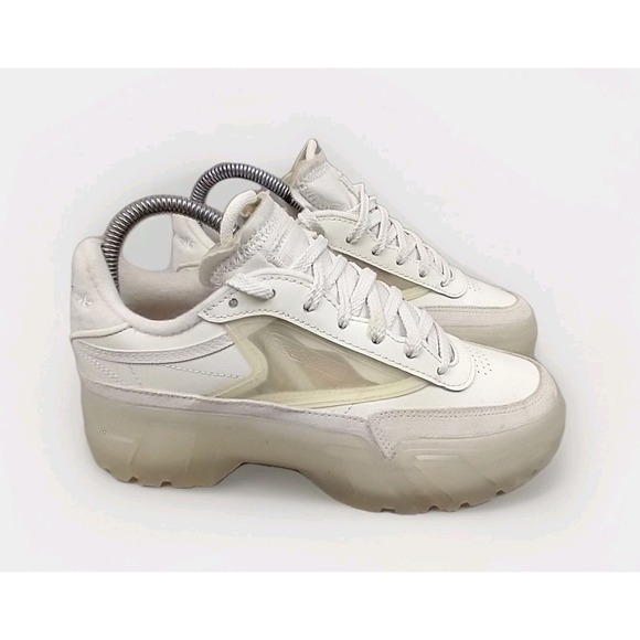 Reebok Shoes - Reebok Club C Cardi B Sneakers Shoes Chalk White H01012 Women's 7 Designer